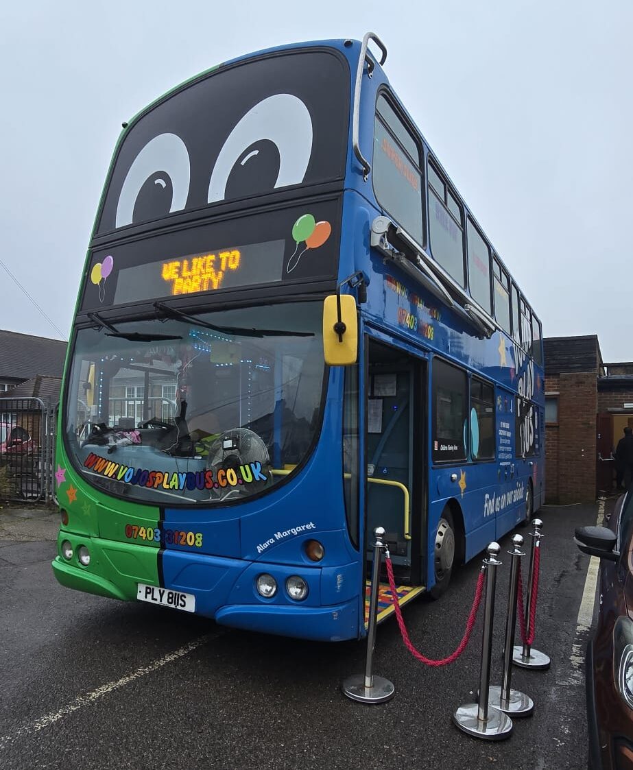 VoJo's Playbus - 2003 Volvo Gemini double decker soft play conversion